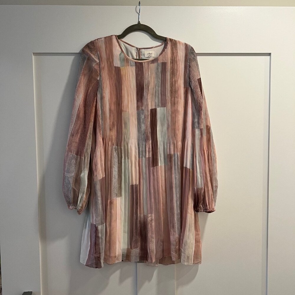 Wilfred Elba Mini Dress - Heirloom Pink/Sage Frost, M